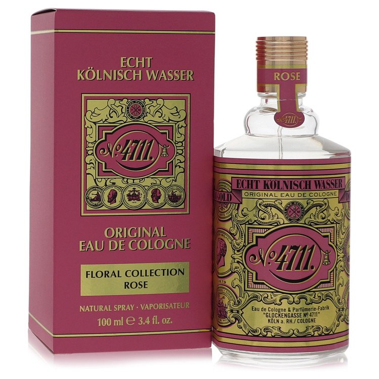 4711 Floral Collection Rose by 4711 For Men - Eau De Cologne Spray (Unisex) 100 ml (3.4 oz) 