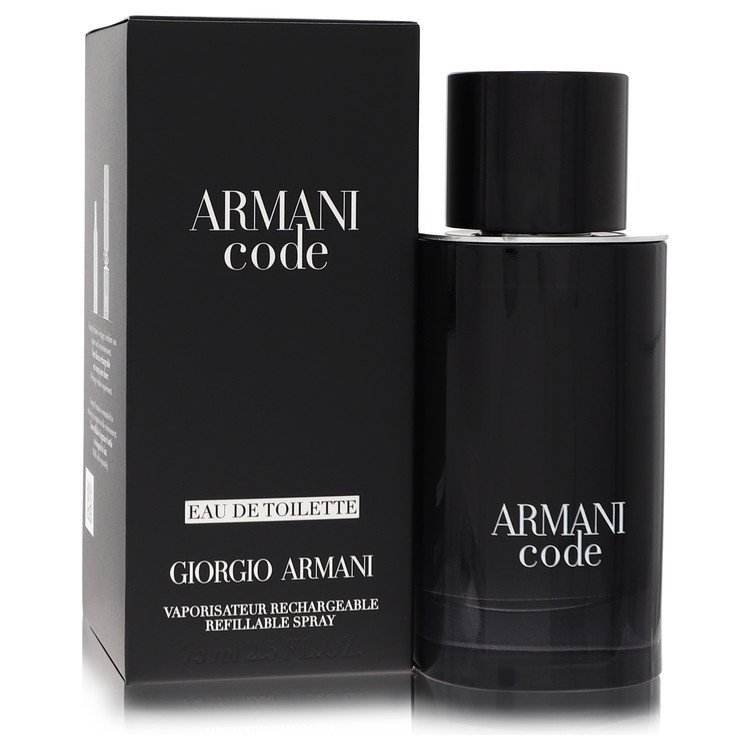Armani Code by Giorgio Armani For Men - Eau De Toilette Spray Refillable 2.5 oz