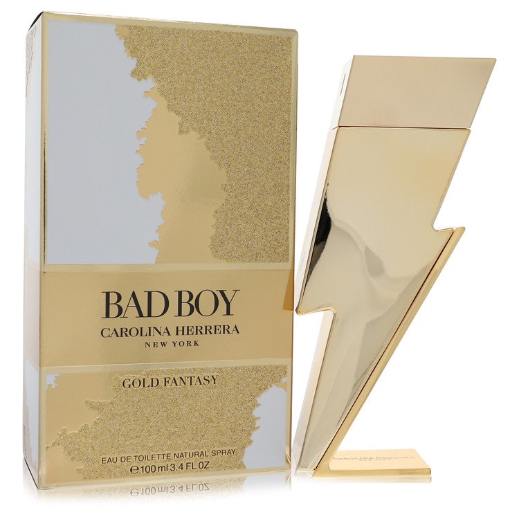 Bad Boy Gold Fantasy by Carolina Herrera For Men - Eau De Toilette Spray 100 ml (3.4 oz) 