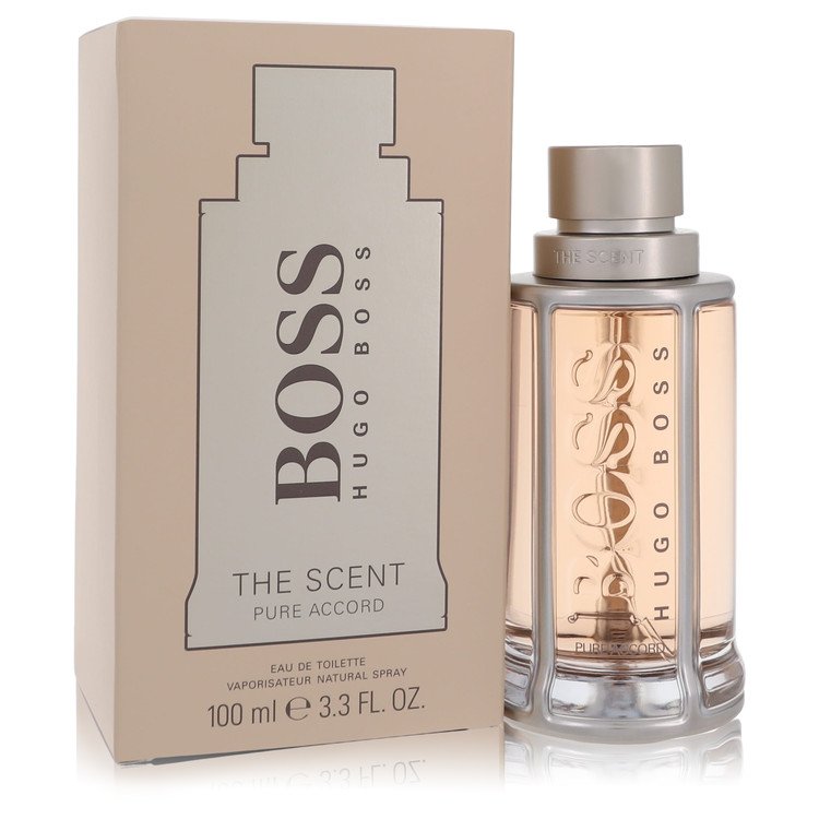 Boss The Scent Pure Accord by Hugo Boss For Men - Eau De Toilette Spray 3.3 oz