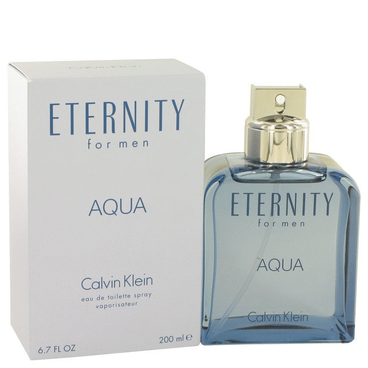 Eternity Aqua by Calvin Klein For Men - Eau De Toilette Spray 6.7 oz