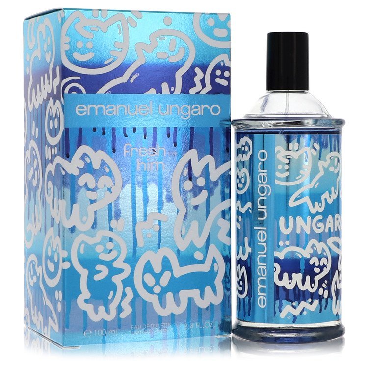 Emanuel Ungaro Fresh For Him by Ungaro For Men - Eau De Toilette Spray 100 ml (3.4 oz) 