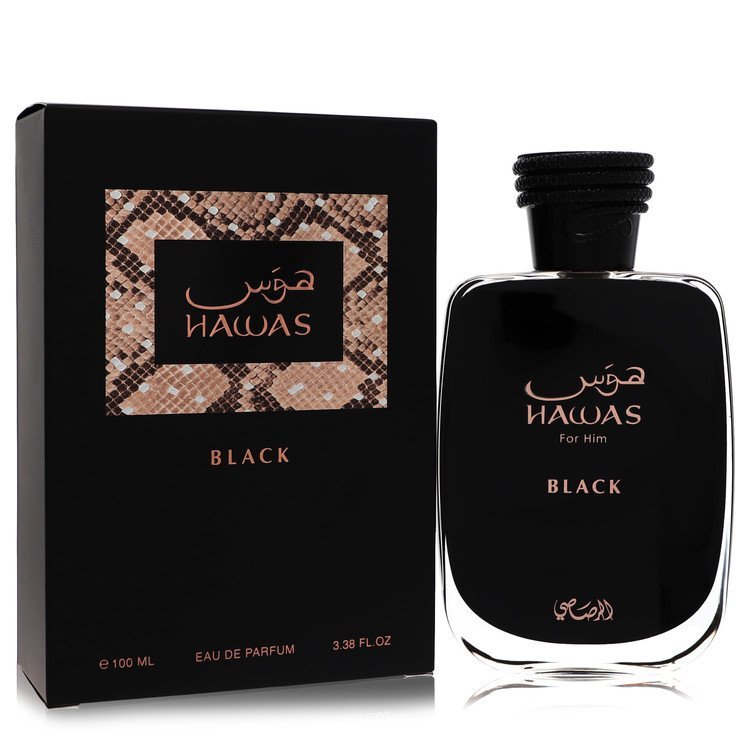 Hawas Black by Rasasi For Men - Eau De Parfum Spray 3.3 oz