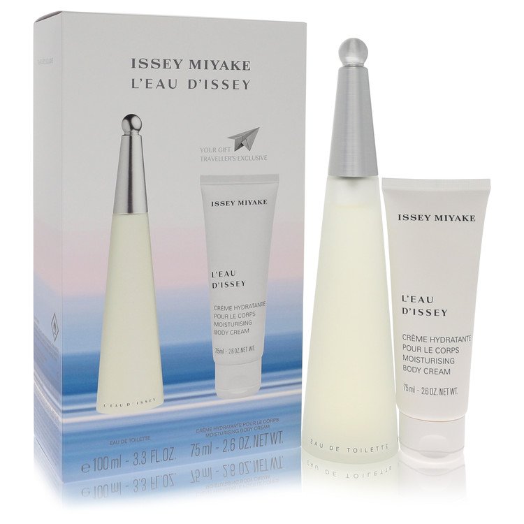 L'EAU D'ISSEY (issey Miyake) by Issey Miyake For Women - Gift Set -- 3.3 oz Eau DeToilette Spray + 2.6 oz Body Cream