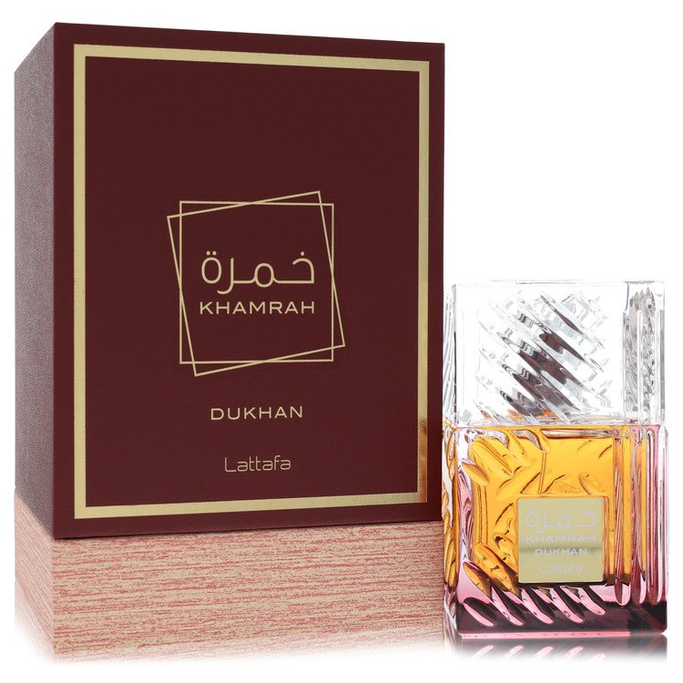 Lattafa Khamrah Dukhan by Lattafa For Men - Eau De Parfum Spray (Unisex) 100 ml (3.4 oz) 