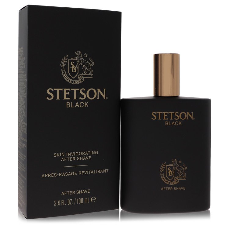 Stetson Black by Coty For Men - After Shave 100 ml (3.4 oz) 