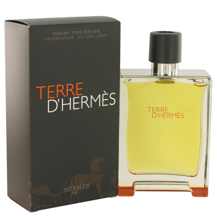 Terre D'Hermes by Hermes For Men - Pure Perfume Spray 6.7 oz