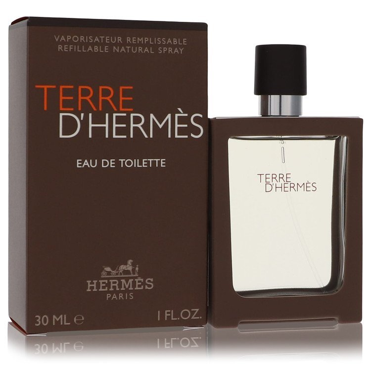 Terre D'Hermes by Hermes For Men - Eau De Toilette Spray Spray Refillable 1 oz