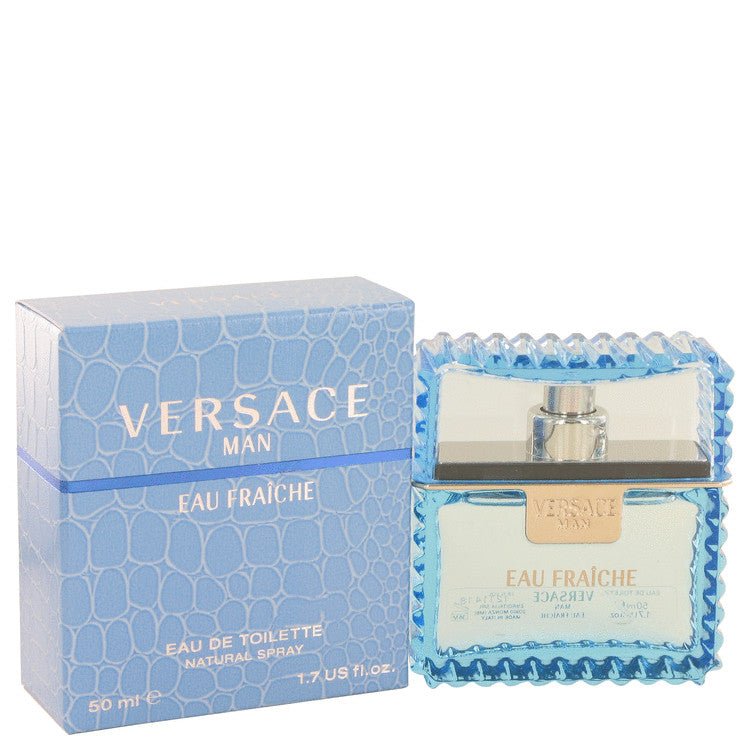 Versace Man by Versace For Men - Eau Fraiche Eau De Toilette Spray (Blue) 1.7 oz