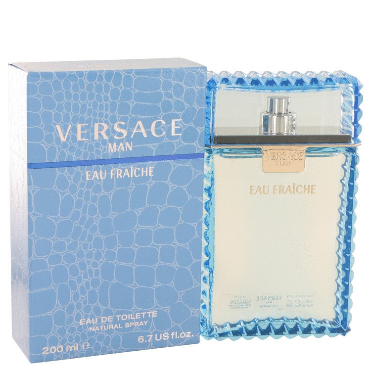 Versace Man by Versace For Men - Eau Fraiche Eau De Toilette Spray (Blue) 6.7 oz