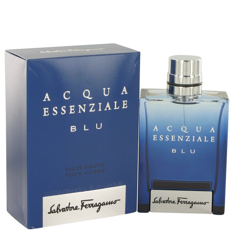 Acqua Essenziale Blu by Salvatore Ferragamo For Men - Eau De Toilette Spray 100 ml (3.4 oz) 