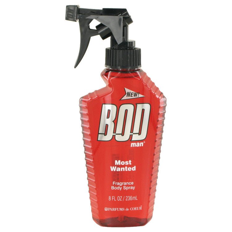 Bod Man Most Wanted by Parfums De Coeur For Men - Fragrance Body Spray 8 oz