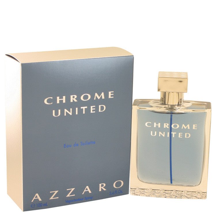 Chrome United by Azzaro For Men - Eau De Toilette Spray 100 ml (3.4 oz) 