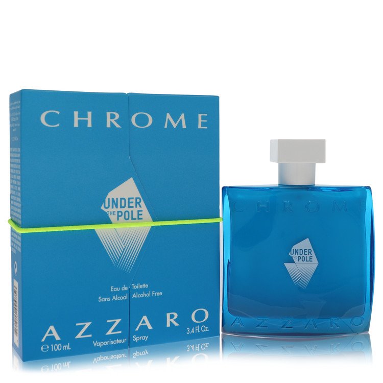 Chrome Under The Pole by Azzaro For Men - Eau De Toilette Spray (Alcohol Free) 100 ml (3.4 oz) 