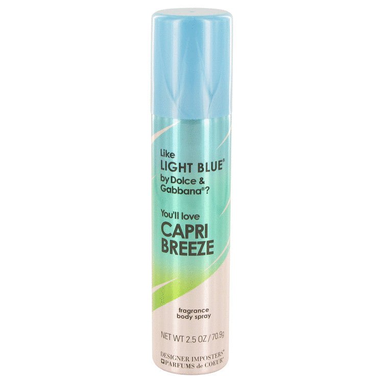 Designer Imposters Capri Breeze by Parfums De Coeur For Women - Body Spray 2.5 oz