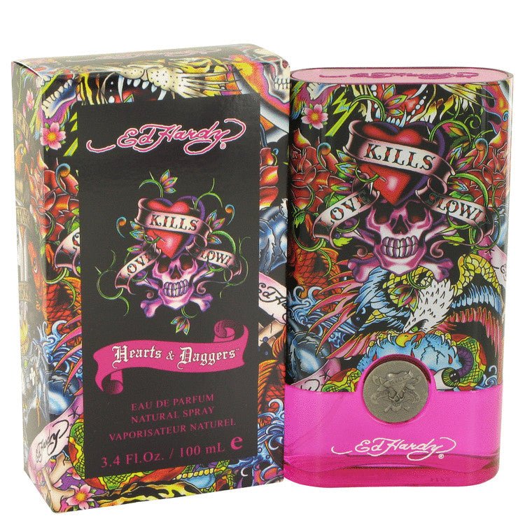Ed Hardy Hearts & Daggers by Christian Audigier For Women - Eau De Parfum Spray 100 ml (3.4 oz) 