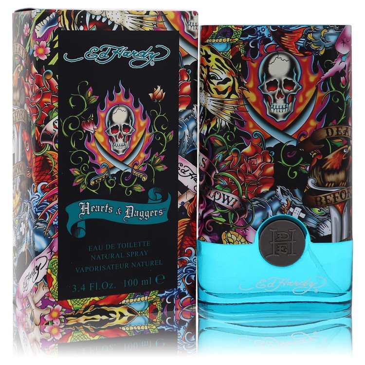 Ed Hardy Hearts & Daggers by Christian Audigier For Men - Eau De Toilette Spray 100 ml (3.4 oz) 