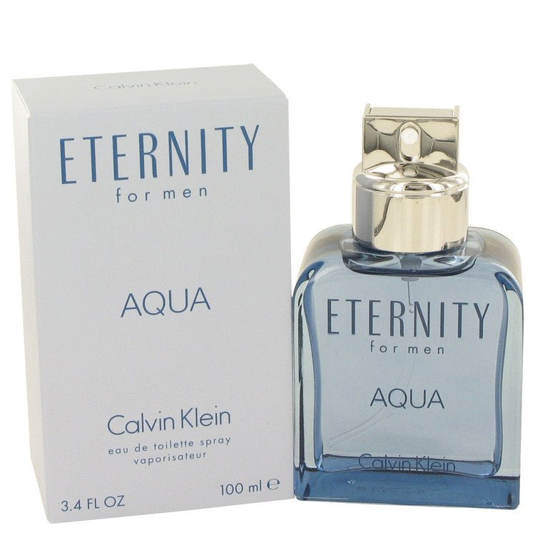 Eternity Aqua by Calvin Klein For Men - Eau De Toilette Spray 100 ml (3.4 oz) 