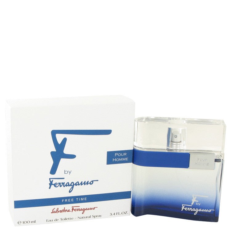 F Free Time by Salvatore Ferragamo For Men - Eau De Toilette Spray 100 ml (3.4 oz) 