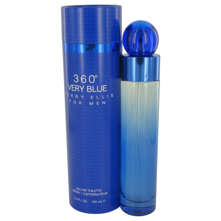Perry Ellis 360 Very Blue by Perry Ellis For Men - Eau De Toilette Spray 100 ml (3.4 oz) 