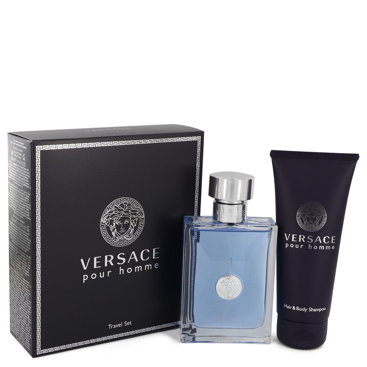 Versace Pour Homme by Versace For Men - Gift Set -- 100 ml (3.4 oz)  Eau De Toilette Spray + 100 ml (3.4 oz)  Shower Gel